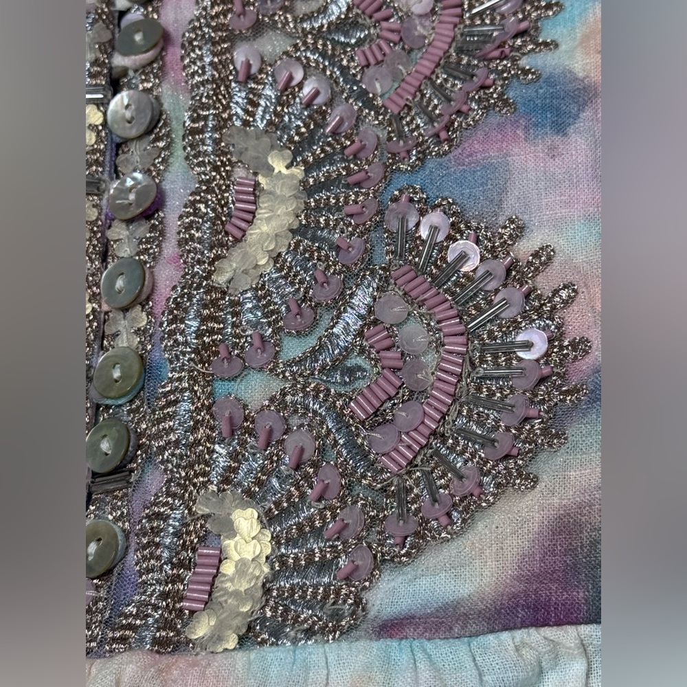 Soft Surroundings Bazille Pastel Tie Dye Tunic Top XL extra large petite - Picture 7 of 8